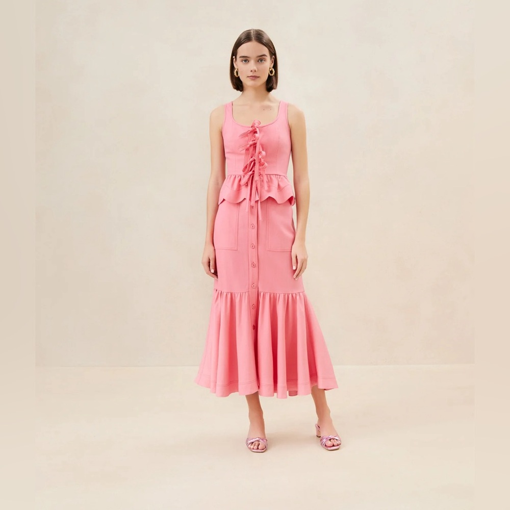 MATEO WATERMELON BUTTON FRONT SKIRT